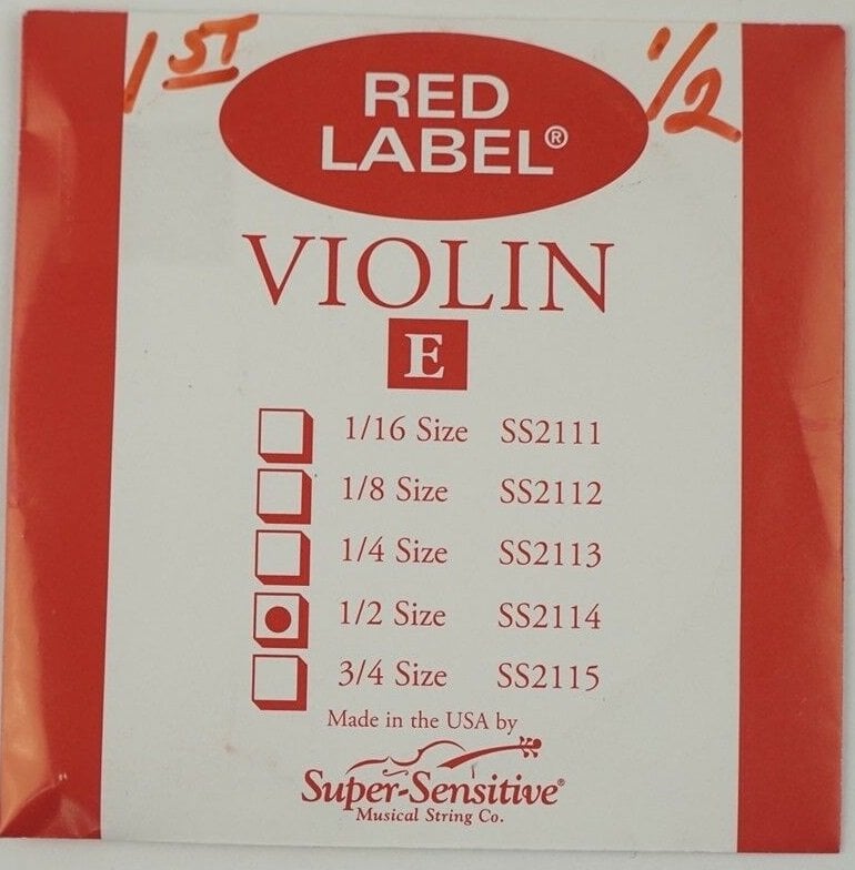 Super Sensitive Red Label E 1/2 Keman Teli