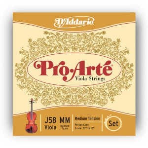 D'addario J58 Medium Tension Viyola Teli