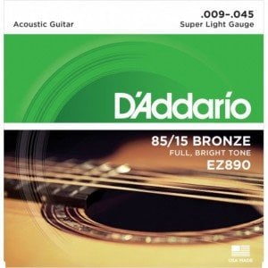 D'Addario EZ890 Takım Tel - Akustik Gitar Teli 009-045