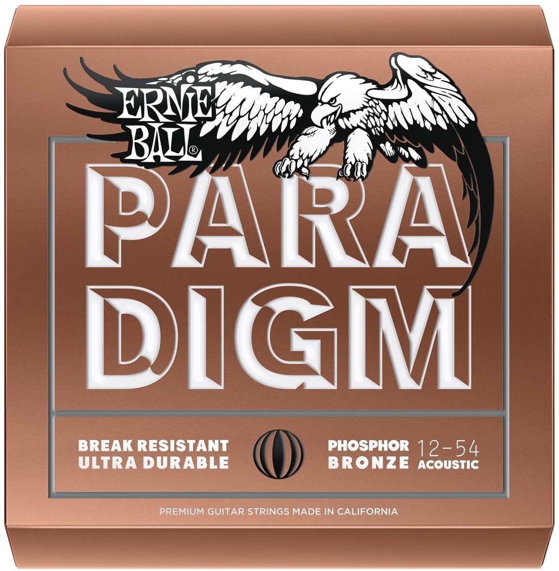 ERNIE BALL P02076 Paradigm Medium Light Fosfor Bronz 12-54 Akustik Gitar Tel Seti