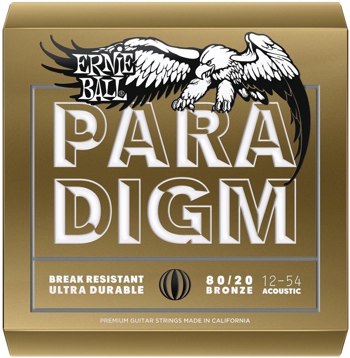 ERNIE BALL P02086 Paradigm Medium Light 80/20 Bronz 12-54 Akustik Gitar Tel Seti