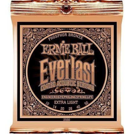 Ernie Ball P02550 Everlast Akustik Gitar Teli (Extra Light)