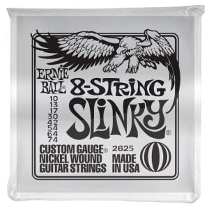 Ernie Ball P02625 Slinky Electric Nickel Wound - 8 Telli Elektro Gitar Teli 010-74