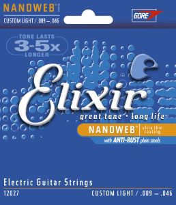 Elixir 12027 Nanoweb Custom Light Elektro Gitar Teli (9-46)