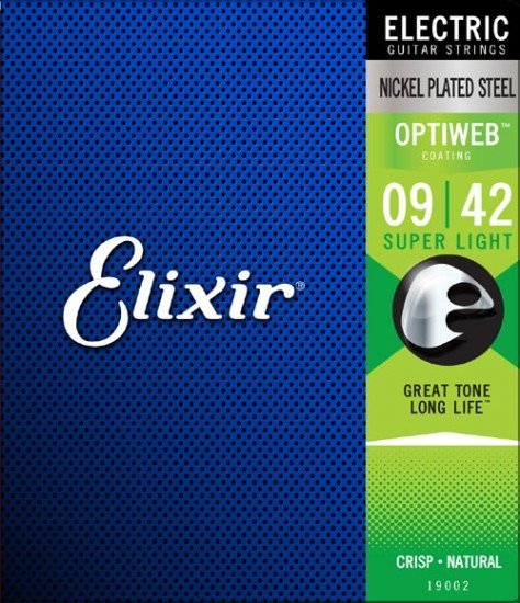 Elixir 19002 Optiweb Super Light Elektro Gitar Teli (9-42)