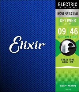 Elixir 19027 Optiweb Custom Light Elektro Gitar Teli (9-46)