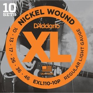 D'Addario EXL110-10P Takım Tel - Elektro Gitar Teli 010-46 (10 Set)