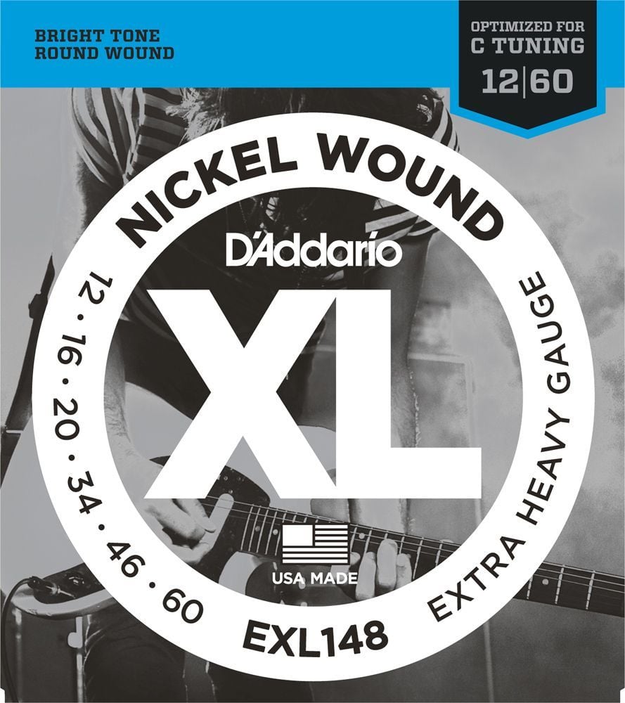 D'Addario EXL148 Nickel Wound Extra-Heavy Takım Tel - Elektro Gitar Teli 012-060