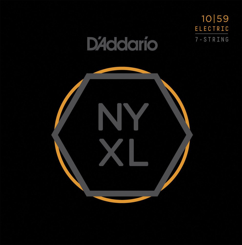 D'Addario NYXL1059 Nickel Wound 7-String Takım Tel - 7 Telli Elektro Gitar Teli