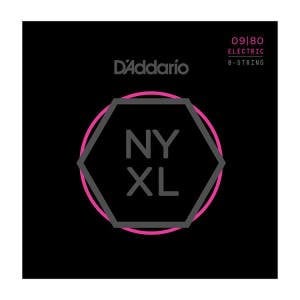 D'Addario NYXL0980 Super Light 8-String Set - 8 Telli Elektro Gitar Teli 09-80