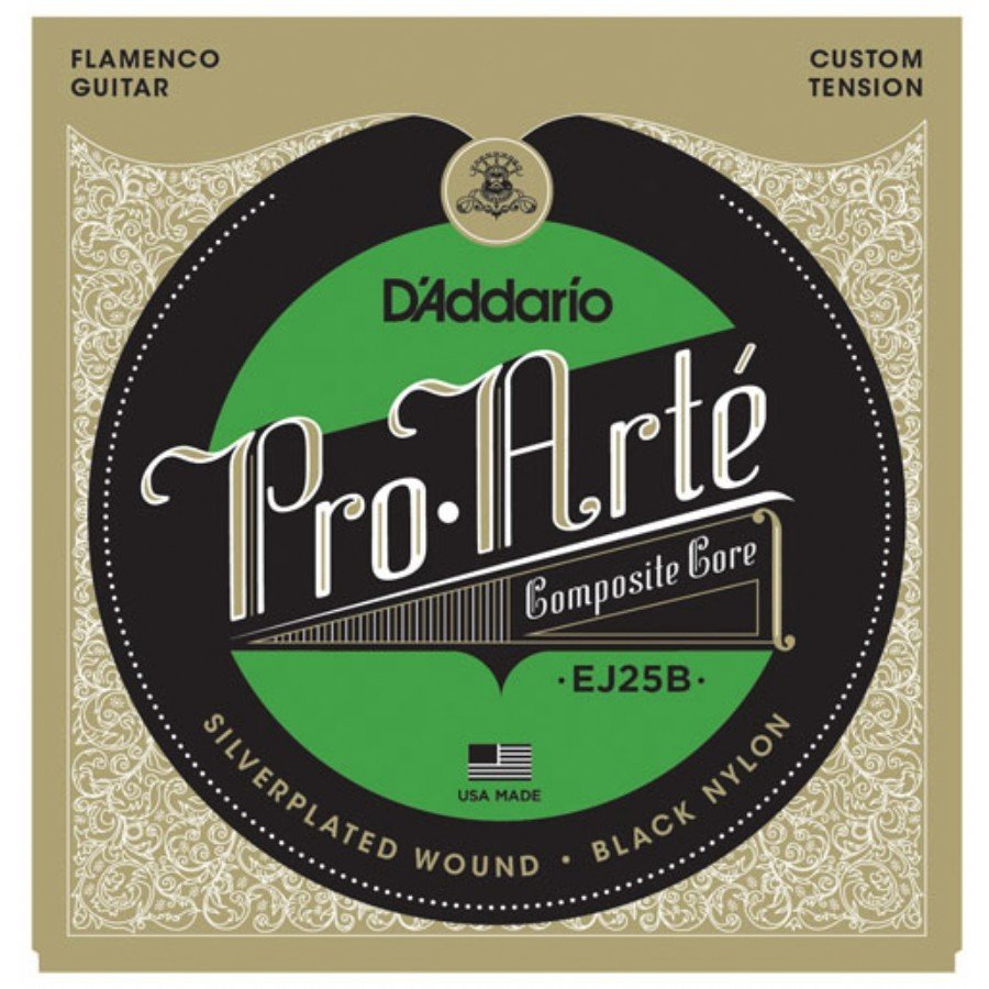 D'addario EJ25B Composites Flamenco Black Nylon Takım Tel - Flamenko Gitar Teli