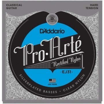 D'Addario EJ31 Pro-Arté Rectified Trebles, Hard Tension Takım Tel - Klasik Gitar Teli