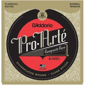 D'Addario EJ45C Pro-Arté Composite, Normal Tension Takım Tel - Klasik gitar teli