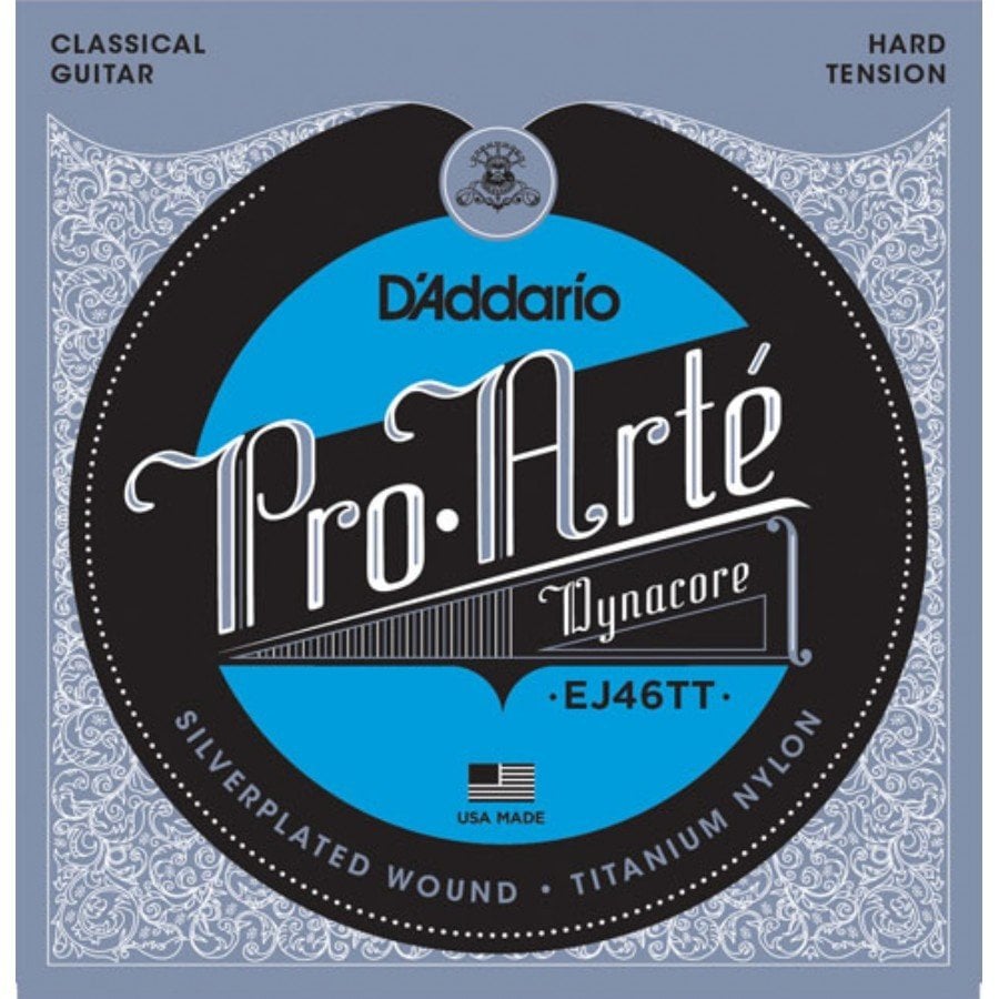 D'Addario EJ46TT Pro-Arté Dynacore, Titanium Trebles, Hard Tension Takım Tel - Klasik Gitar Teli