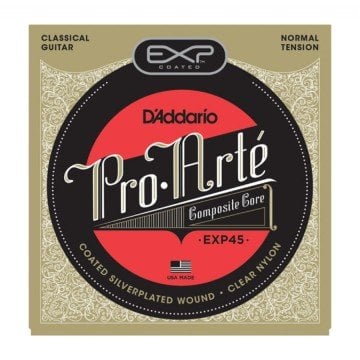 D'Addario EXP45 Coated, Normal Tension Takım Tel - Klasik Gitar Teli