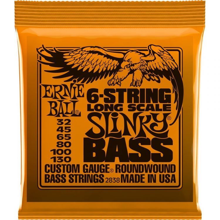 Ernie Ball P02838 Slinky Nickel 32-130 (6 Telli) Bas Gitar Teli