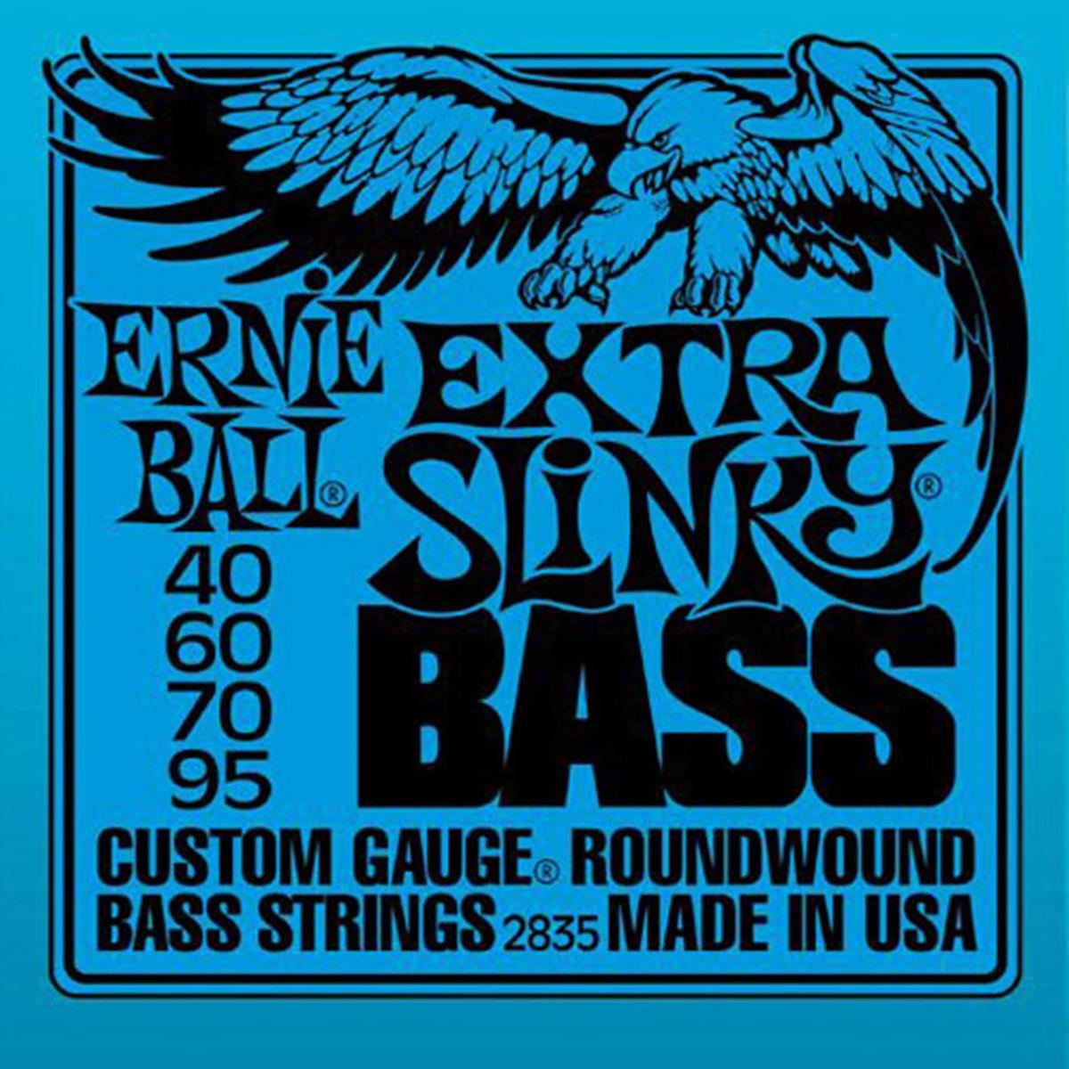 Ernie Ball P02835 Extra Slinky Nickel 40-95 (4 Telli) Bas Gitar Teli