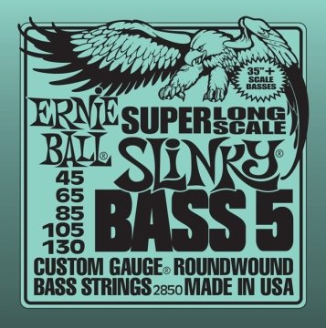 ERNIEBALL P02850 5 STRING SUPER LONG SCALE BASS 5- BAS GİTAR TELİ