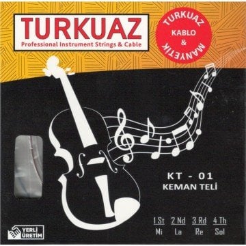 Turkuaz KT 01 Keman Teli-Krom Sargı